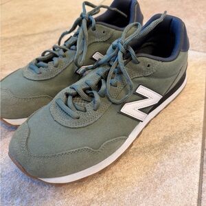 New Balance Men's Olive and Navy Sneakers